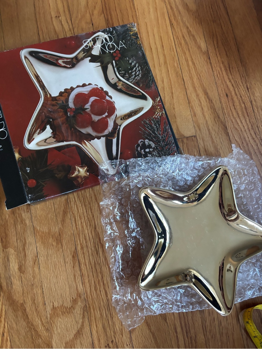 Studio Nova Gold Star Holiday Serving Bowl